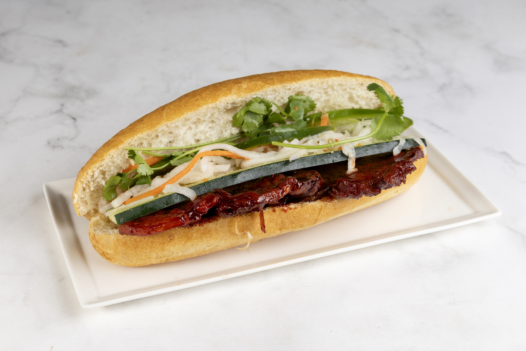 Char siu BBQ pork bánh mì